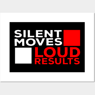 Silent Moves Loud Results Posters and Art